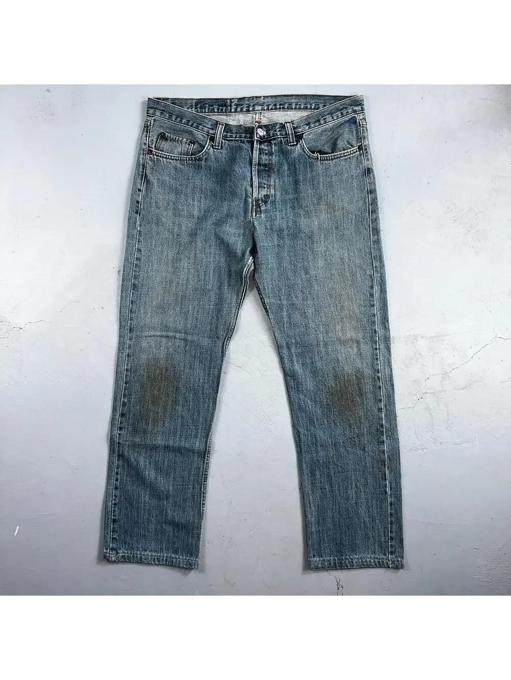 Levis 501 Vintage Y2K XX Straight Leg Jeans Blue Med Wash 38x36 Act 37x29